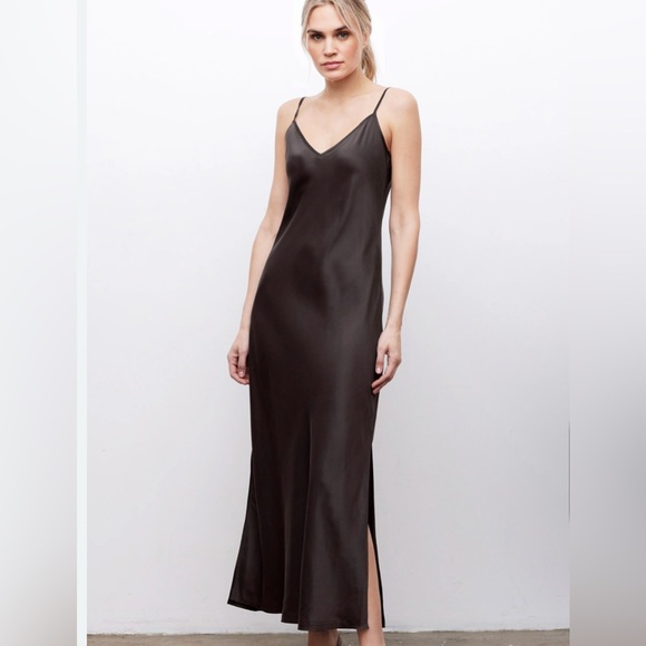 Modcloth | Dresses | Modcloth Maxi Lace Open Back Black Dress Nightgown ...